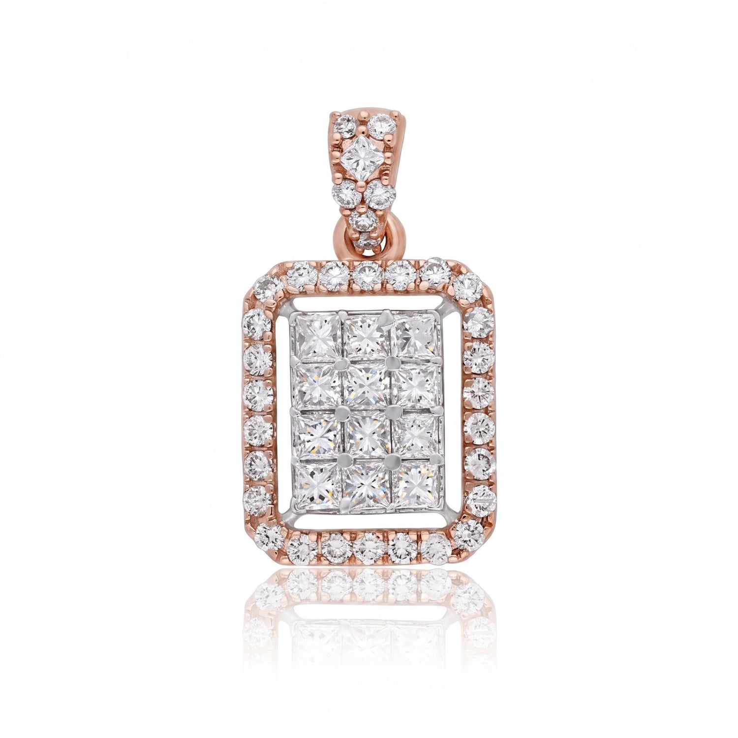 Glimmer Panel Lab Grown Diamond Pendant