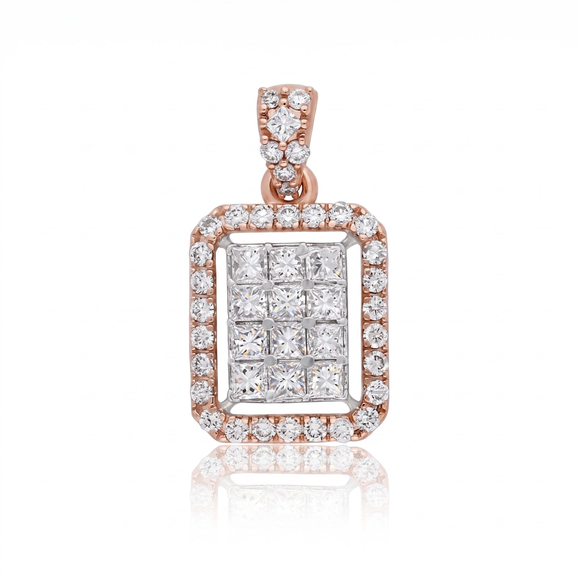 Glimmer Panel Lab Grown Diamond Pendant