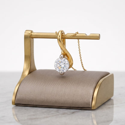 Elan Twist Lab Grown Diamond Pendant