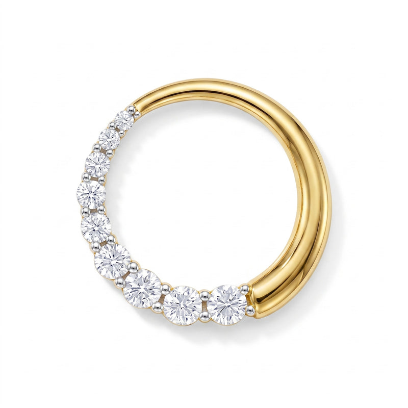 Halo Arc Lab Grown Diamond Pendant