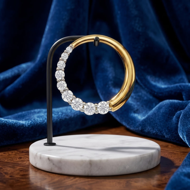 Halo Arc Lab Grown Diamond Pendant