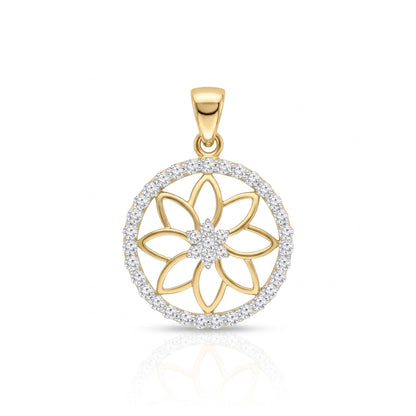 Divine Petal Sphere Lab Grown Diamond Pendant