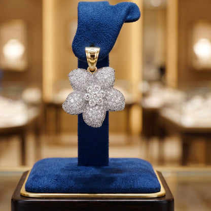 Snowkissed Blossom Lab Grown Diamond Pendant