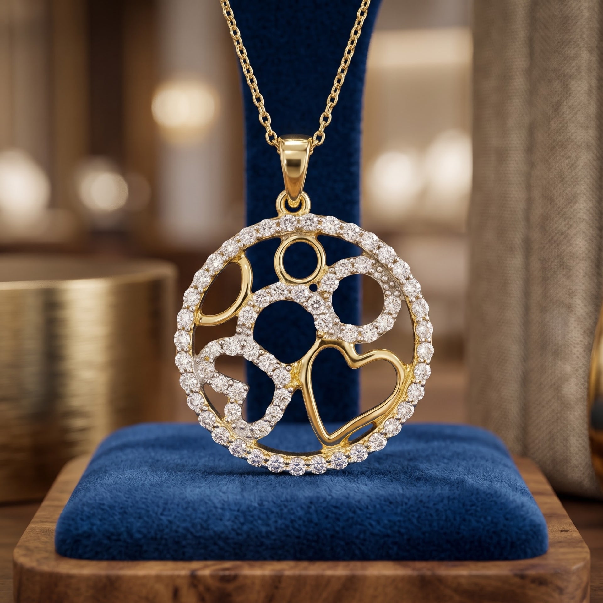 Starlit Love Sphere Lab Grown Diamond Pendant
