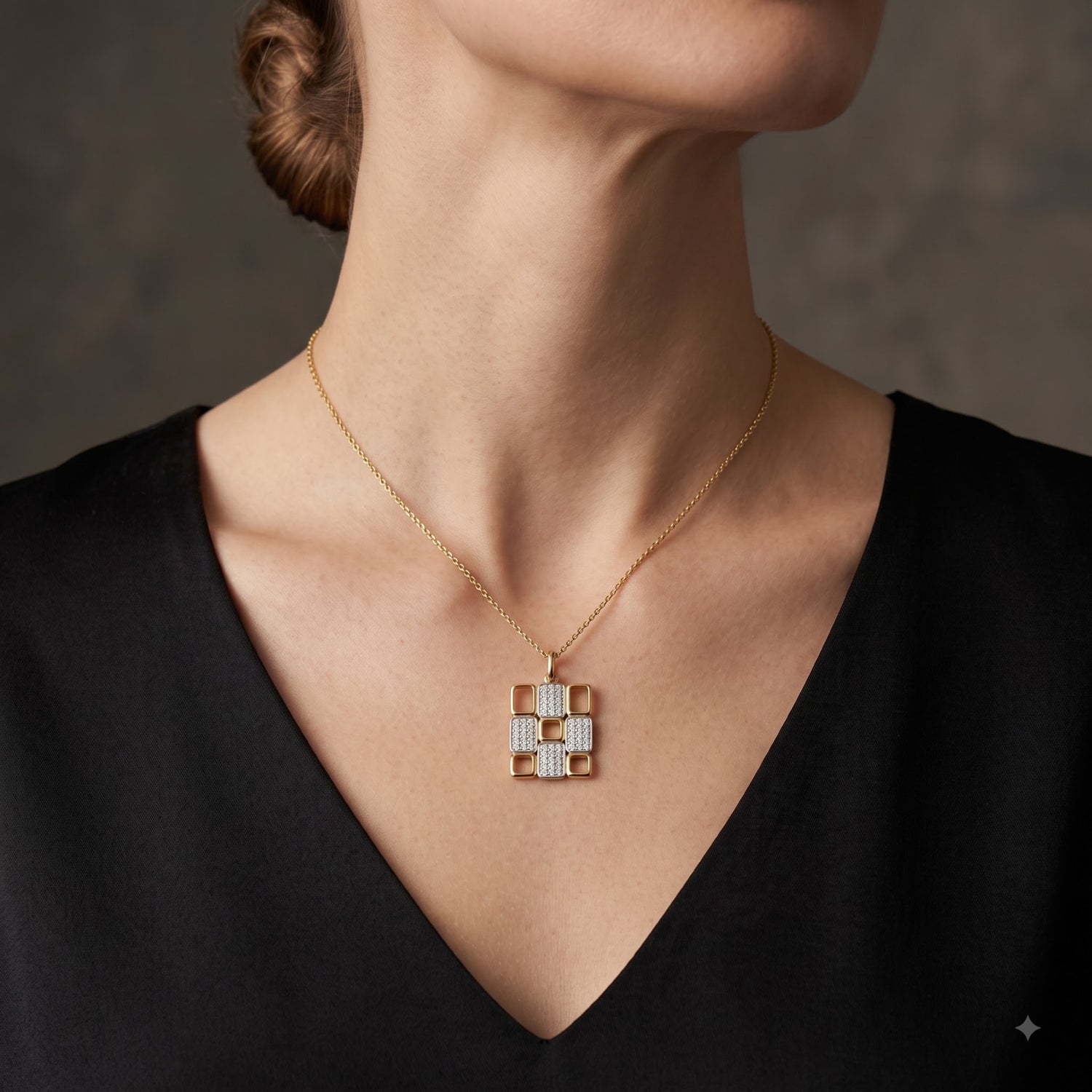 City Lights Matrix Lab Grown Diamond Pendant
