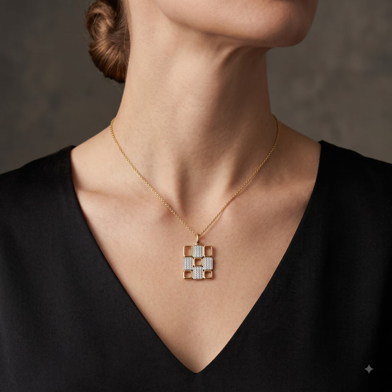 City Lights Matrix Lab Grown Diamond Pendant