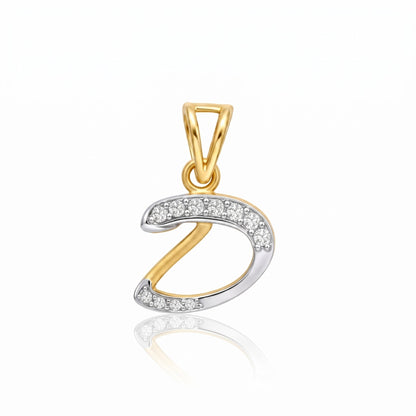 D-Initial Lab Grown Diamond Pendant