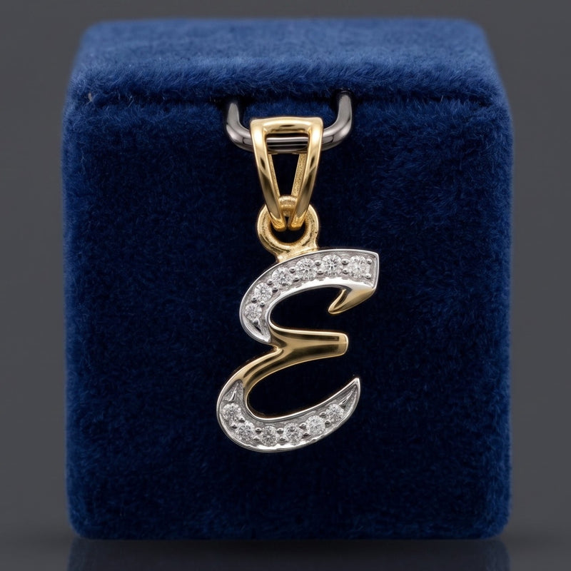 E-Initial Lab Grown Diamond Pendant