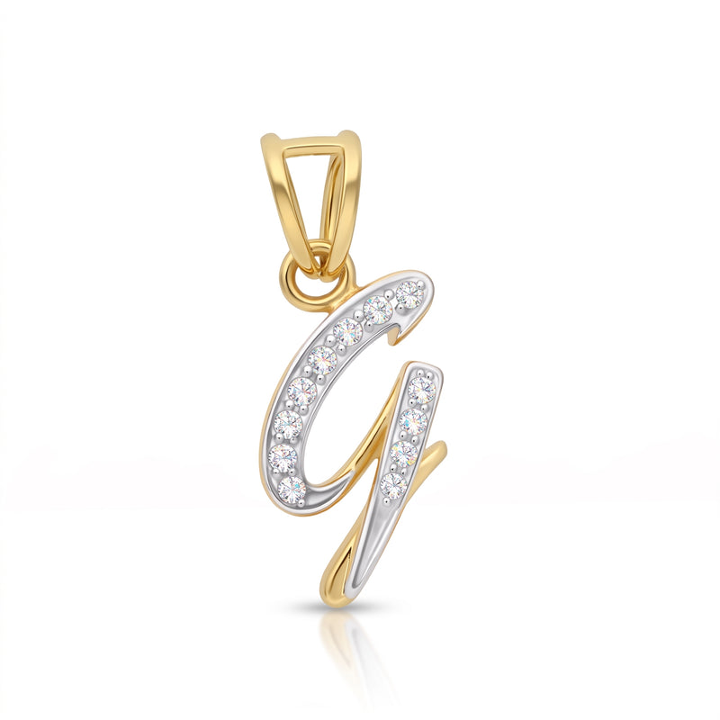 G-Initial Lab Grown Diamond Pendant