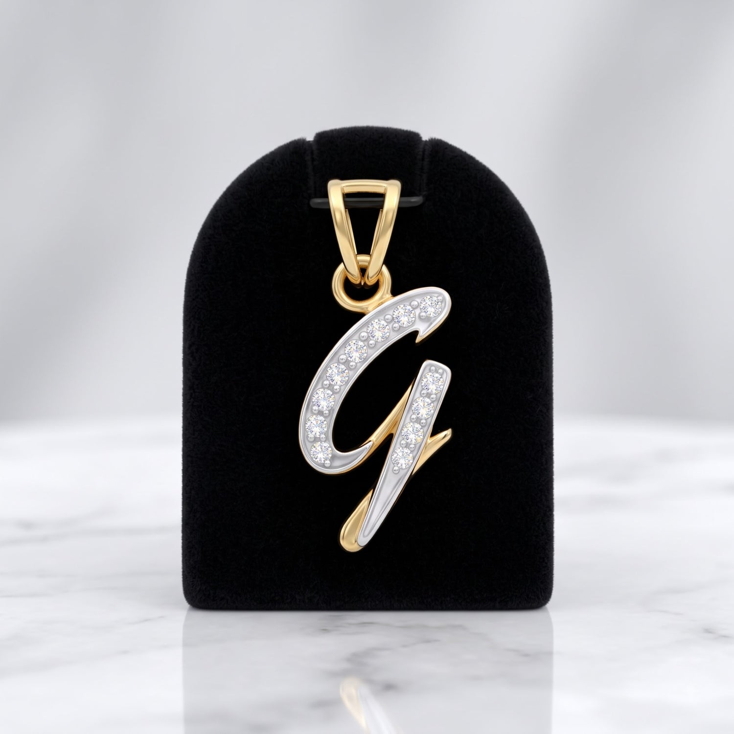 G-Initial Lab Grown Diamond Pendant