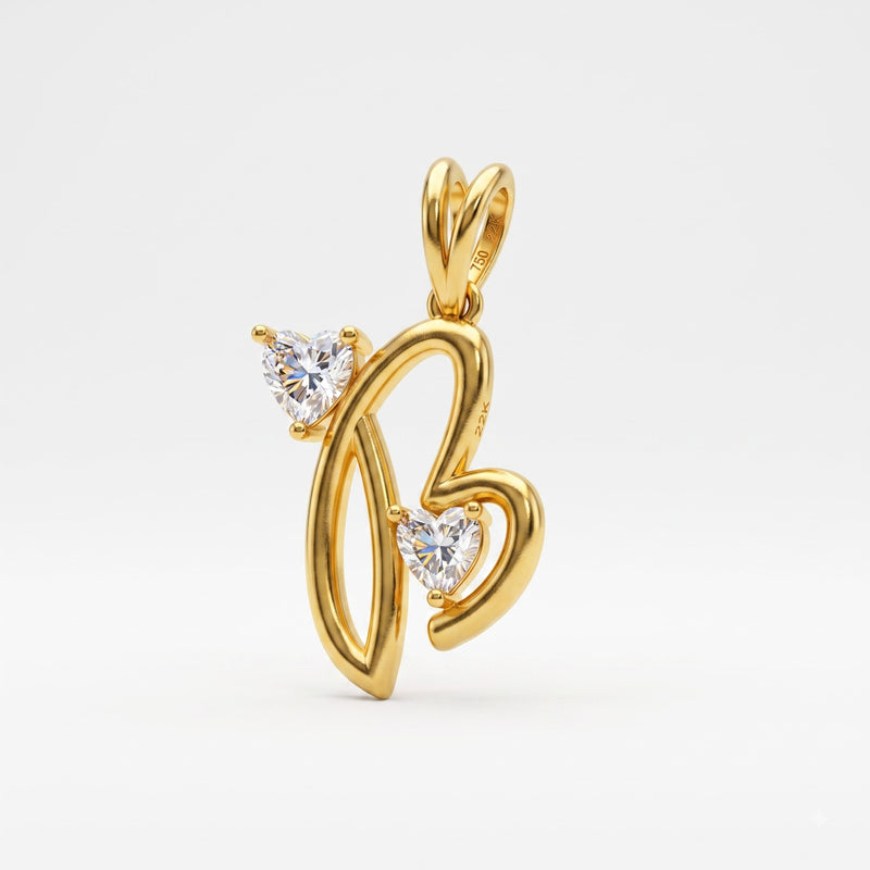 Blushing Heart Lab Grown Diamond Pendant