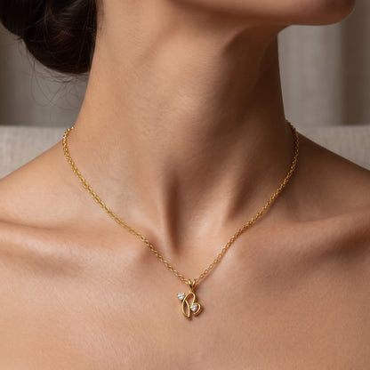 Blushing Heart Lab Grown Diamond Pendant