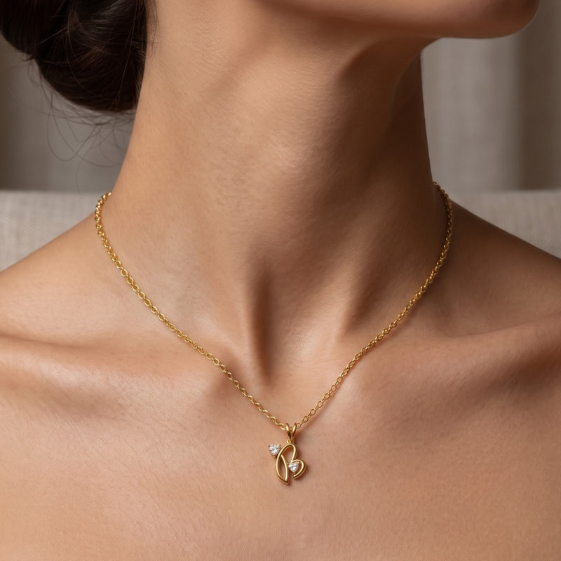 Blushing Heart Lab Grown Diamond Pendant