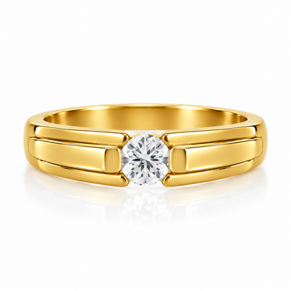 Orbit Groove Lab Grown Diamond Ring
