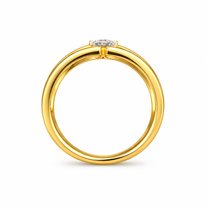 Orbit Groove Lab Grown Diamond Ring