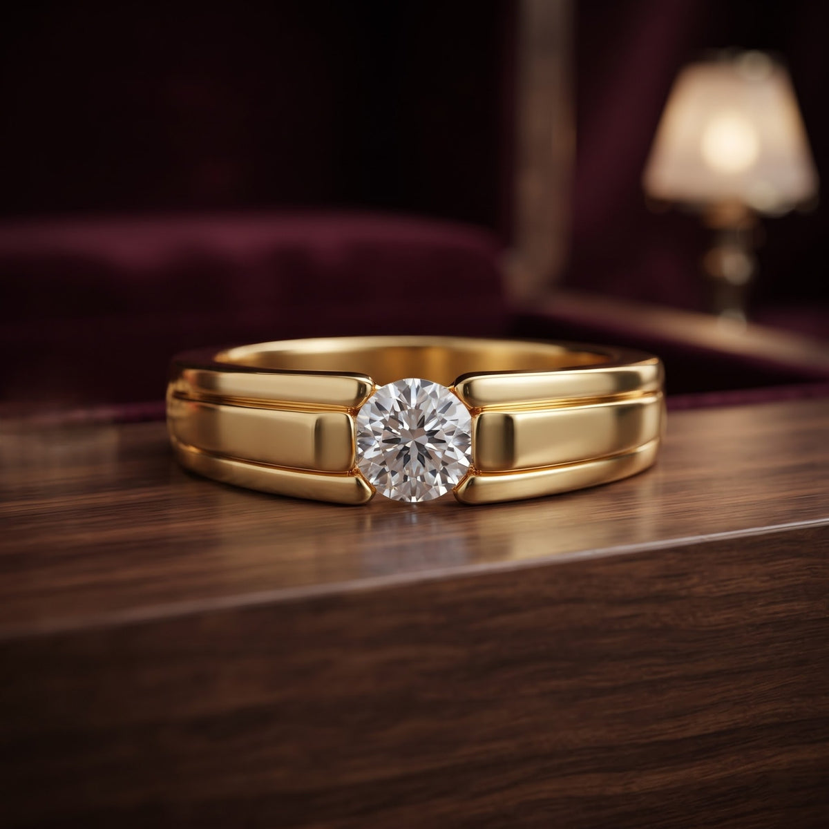 Orbit Groove Lab Grown Diamond Ring