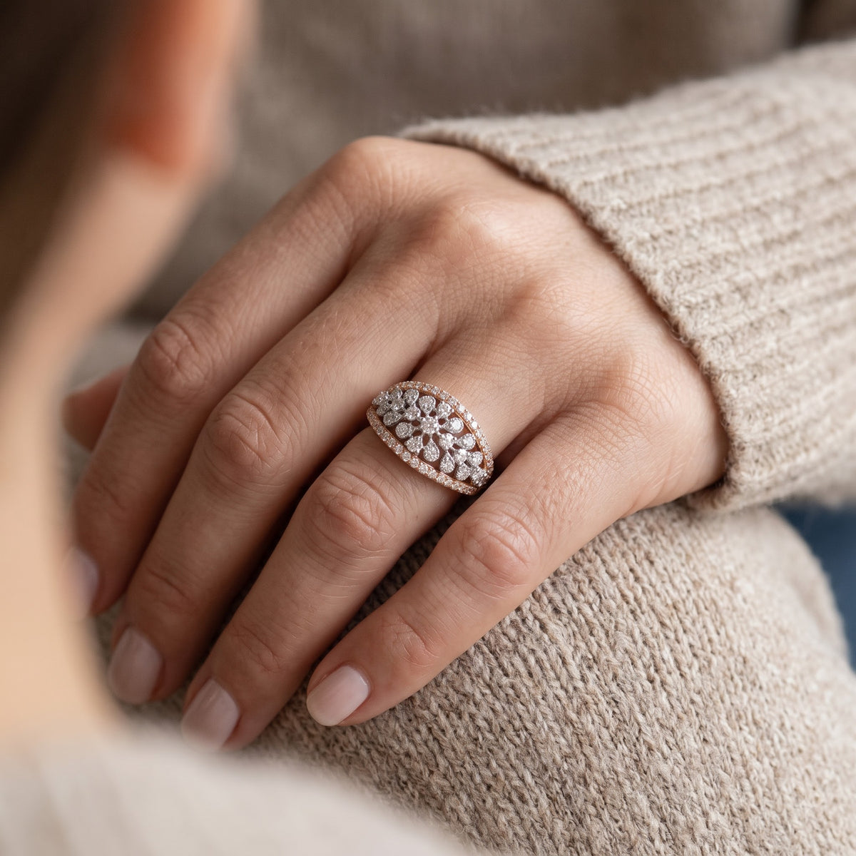 Zarelle Bloom Lab Grown Diamond Ring