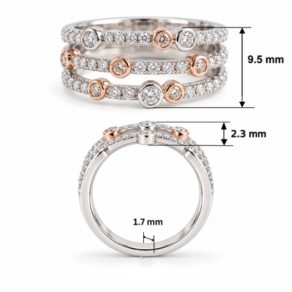 Celestial Trio Lab Grown Diamond Ring