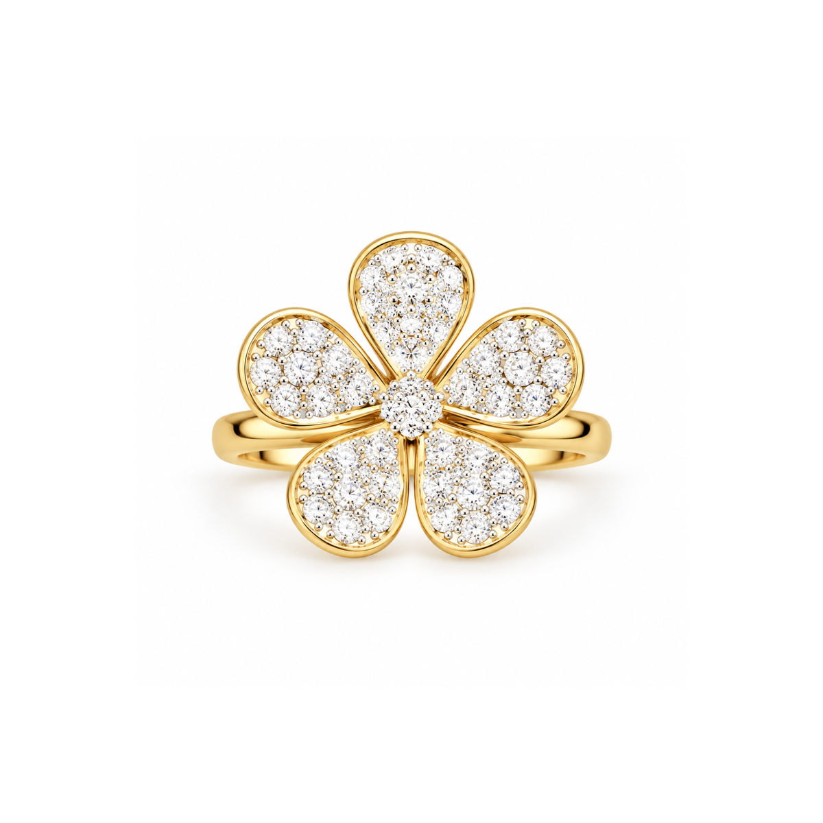Golden Flora Lab Grown Diamond Ring