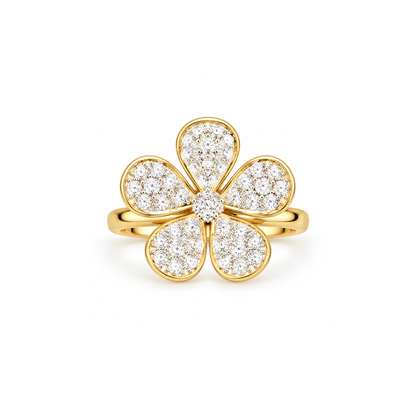 Golden Flora Lab Grown Diamond Ring