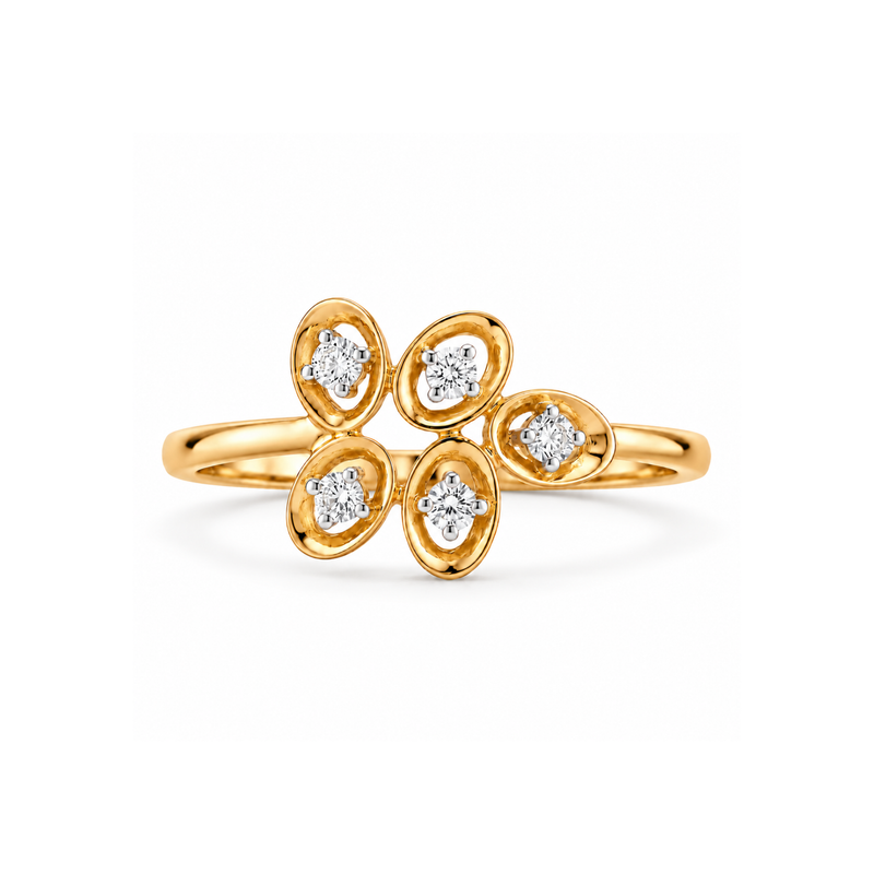 Geode Floret Lab Grown Diamond Ring
