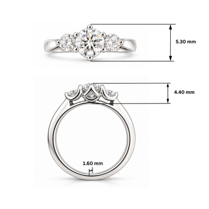 Tri-Meridian Lab Grown Diamond Ring