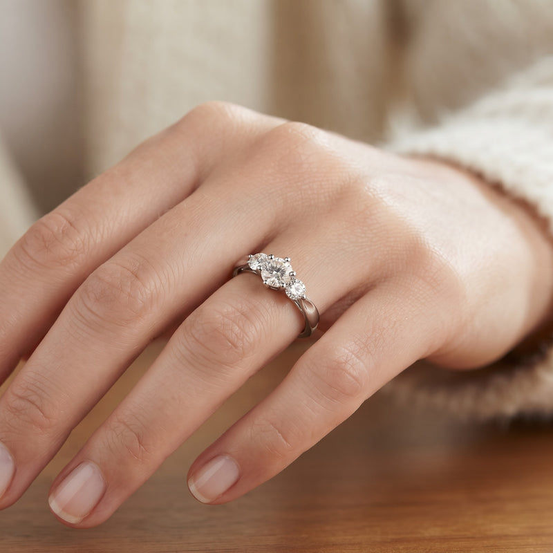 Tri-Meridian Lab Grown Diamond Ring