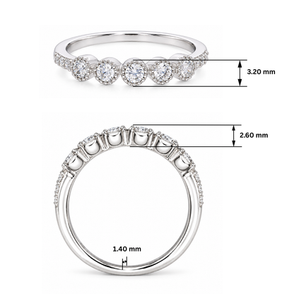 Pentad Horizon Lab Grown Diamond Ring