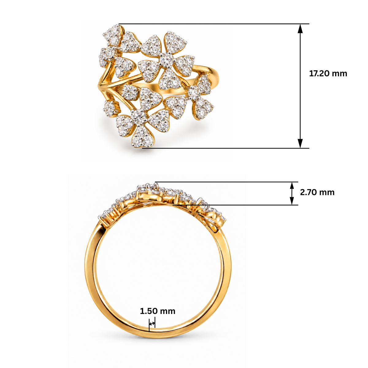Canopy Floret Lab Grown Diamond Ring