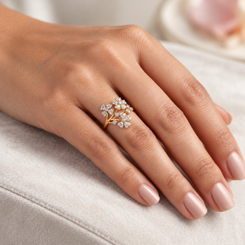 Canopy Floret Lab Grown Diamond Ring