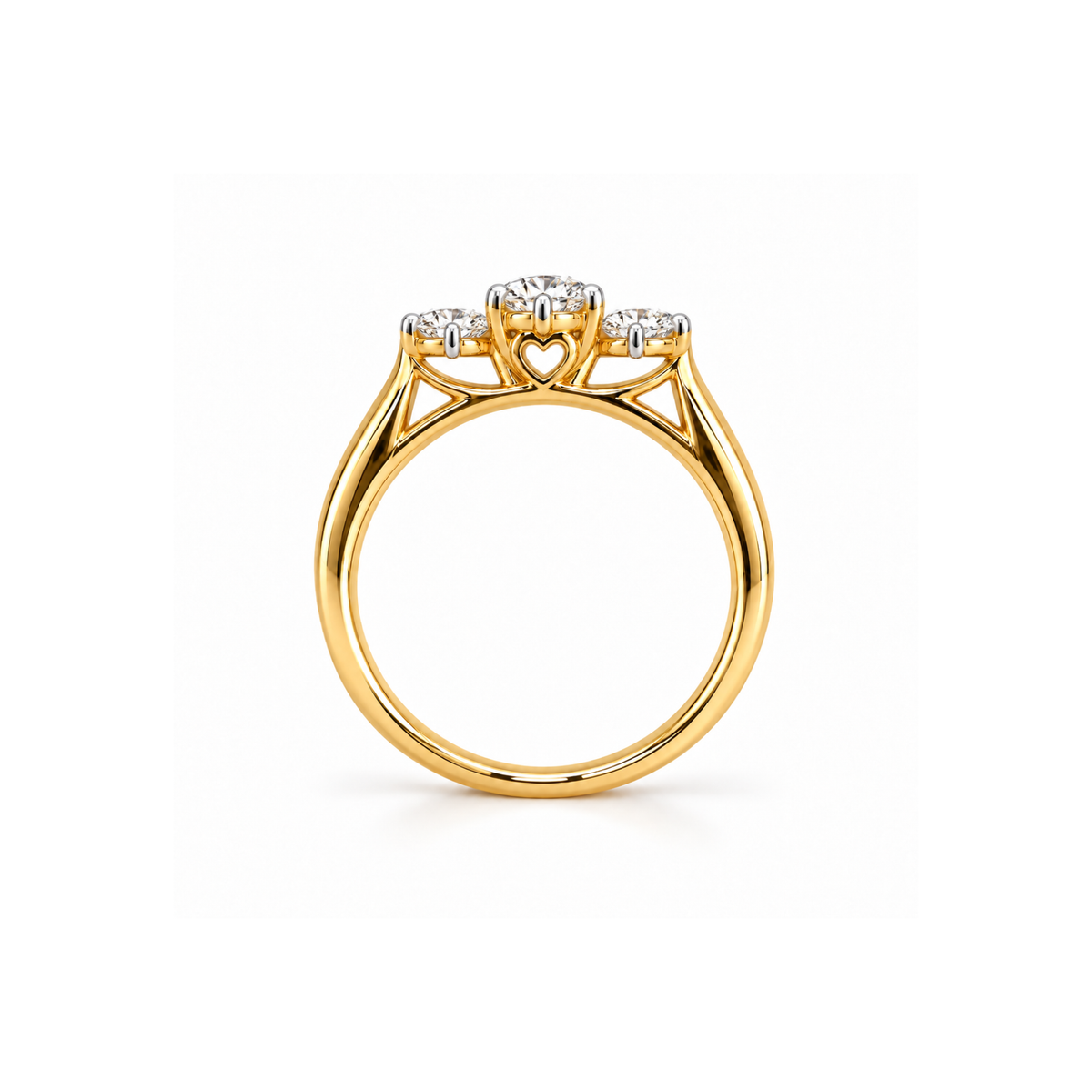 Sunlit Trinity Lab Grown Diamond Ring
