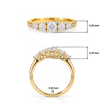 Elysian Sequence Lab Grown Diamond Ring