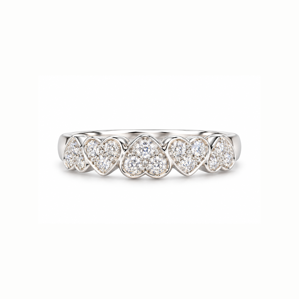 Heart Lattice Lab Grown Diamond Ring