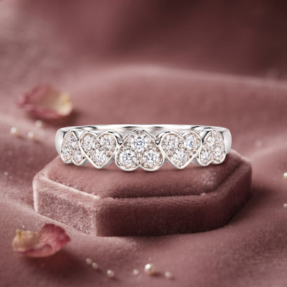Heart Lattice Lab Grown Diamond Ring