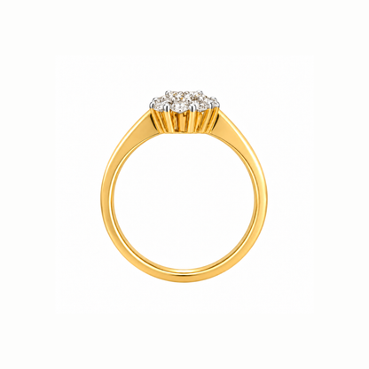 Cluster Enclave Lab Grown Diamond Ring