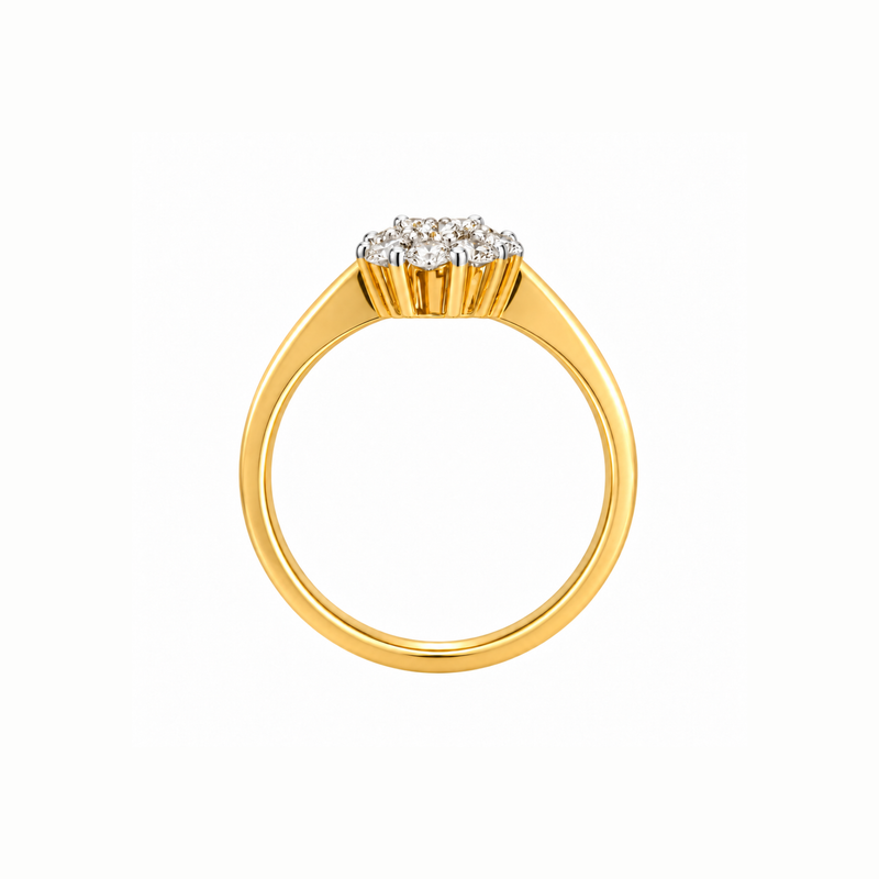 Cluster Enclave Lab Grown Diamond Ring