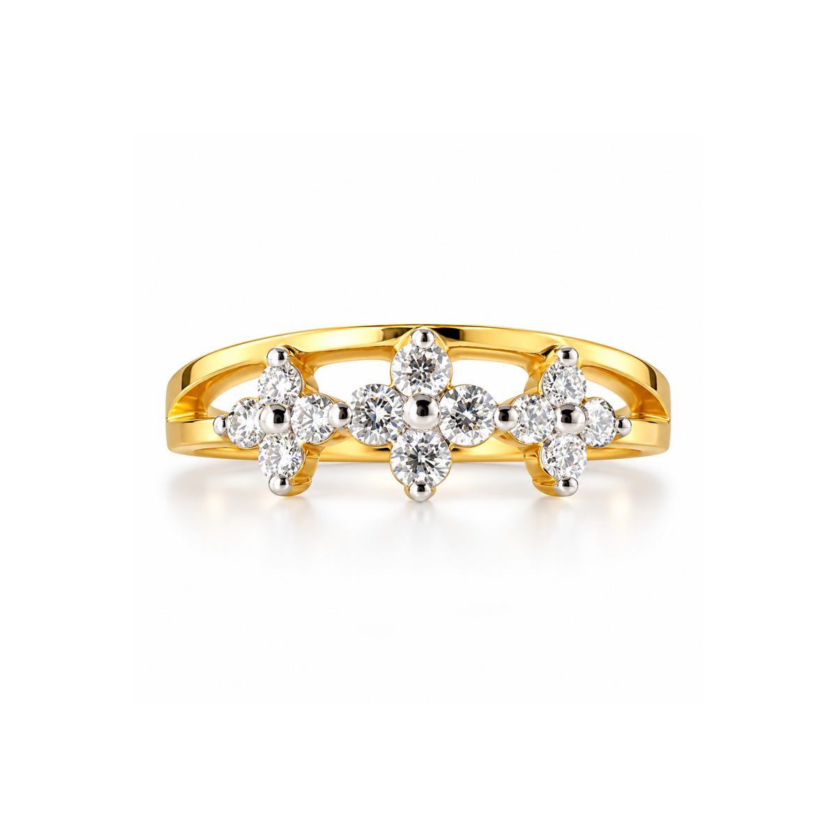 Tri-Bloom Lab Grown Diamond Ring