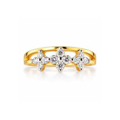 Tri-Bloom Lab Grown Diamond Ring