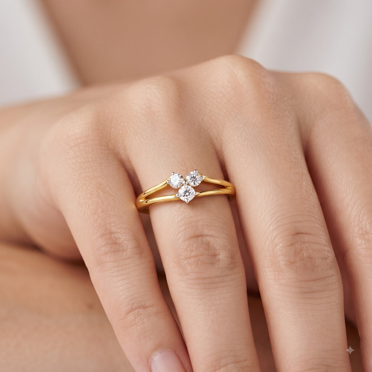 Triquetra Lab Grown Diamond Ring