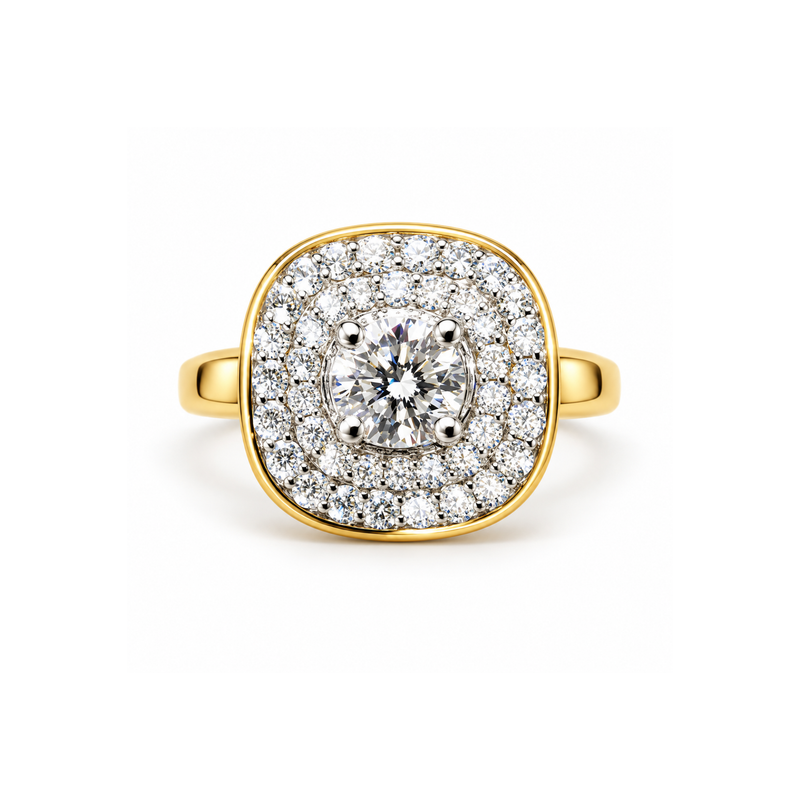 Gilded Citadel Lab Grown Diamond Ring