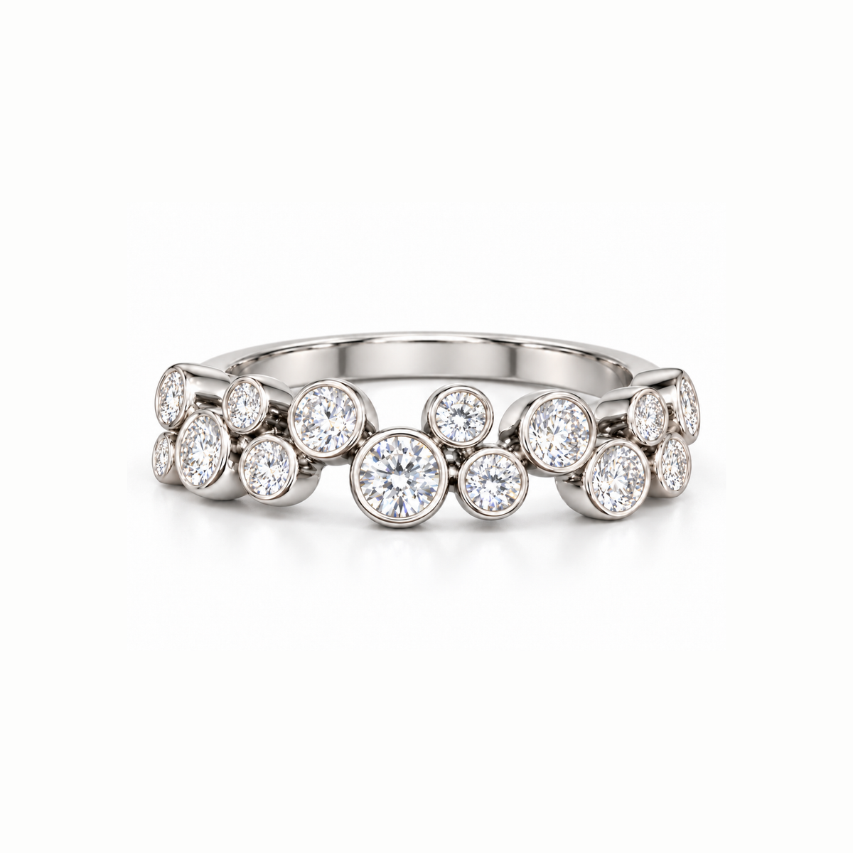 Bubble Lattice Lab Grown Diamond Ring