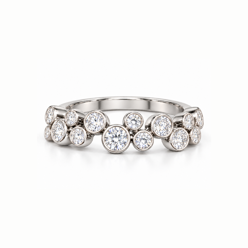 Bubble Lattice Lab Grown Diamond Ring