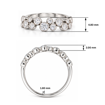 Bubble Lattice Lab Grown Diamond Ring
