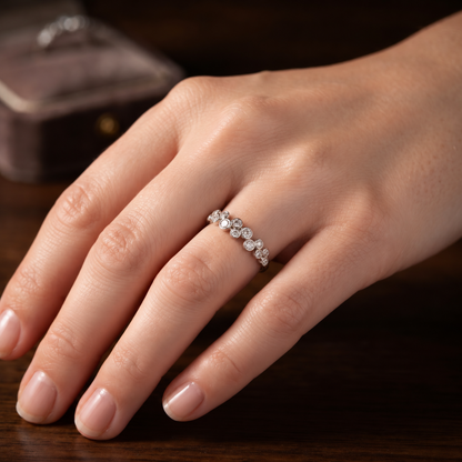 Bubble Lattice Lab Grown Diamond Ring