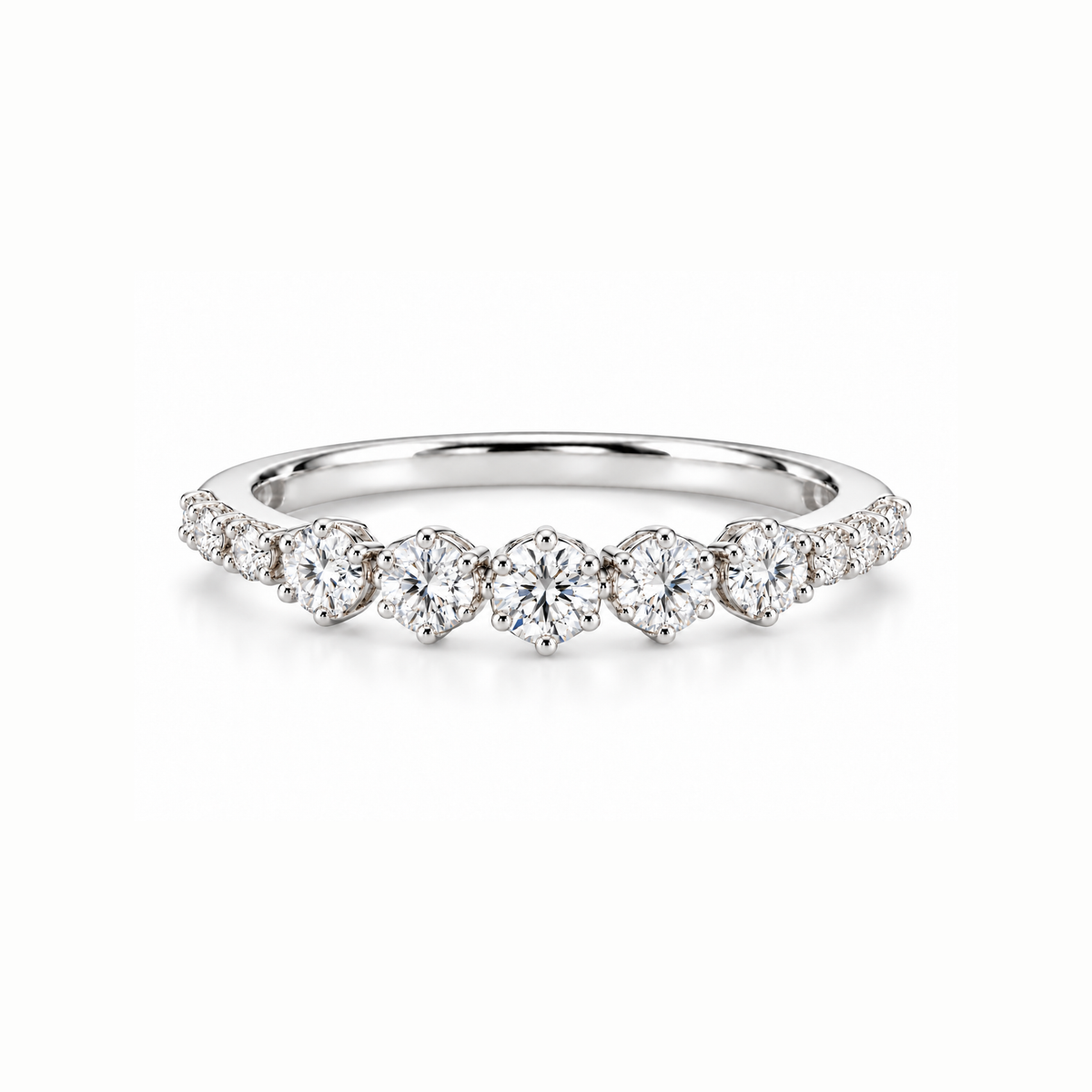 Graduated Quintet Lab Grown Diamond Ring
