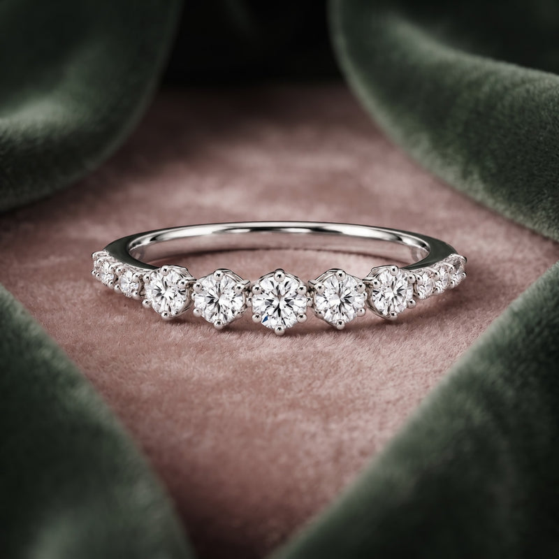 Graduated Quintet Lab Grown Diamond Ring