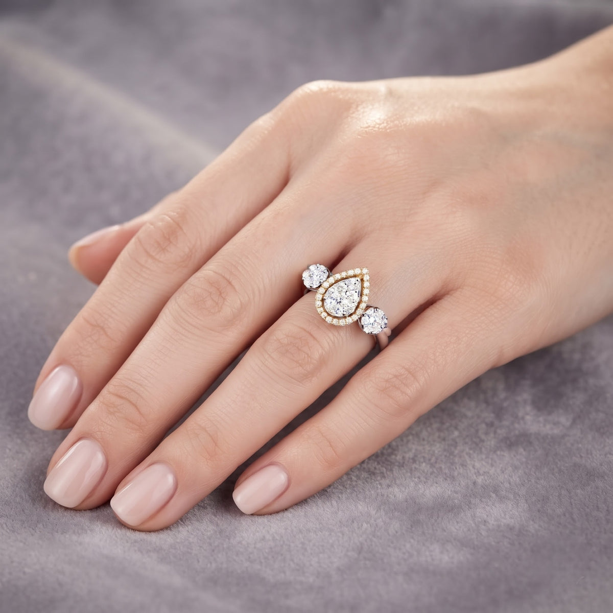 Trilogy Gaze Lab Grown Diamond Ring