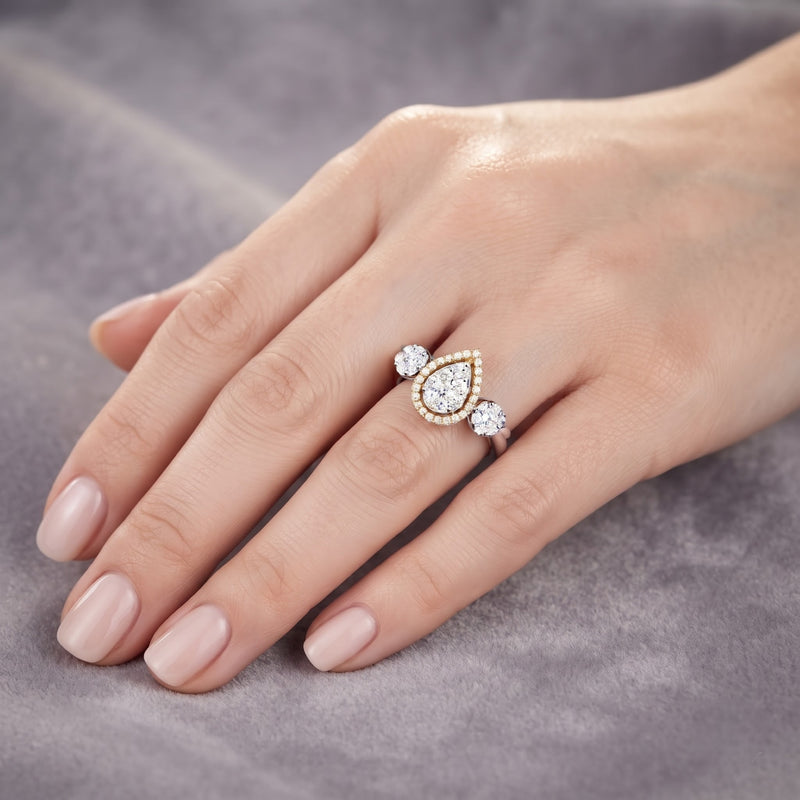 Trilogy Gaze Lab Grown Diamond Ring