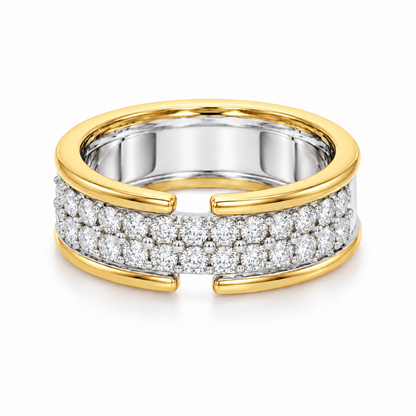 Dual Track Lab Grown Diamond Ring