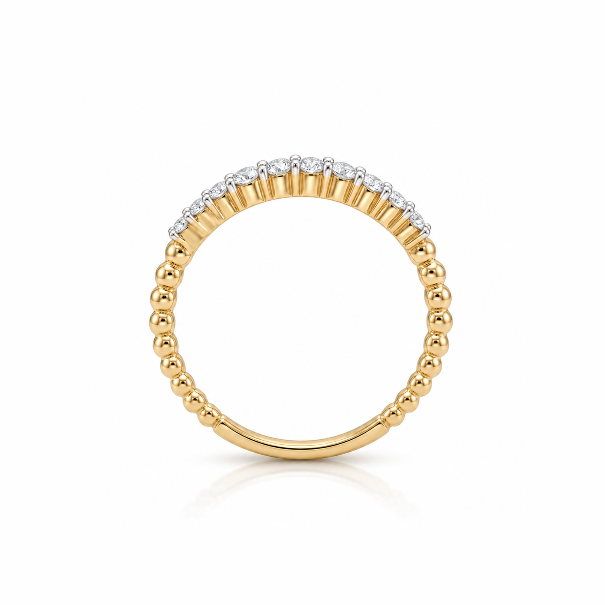 Spiral Crest Lab Grown Diamond Ring